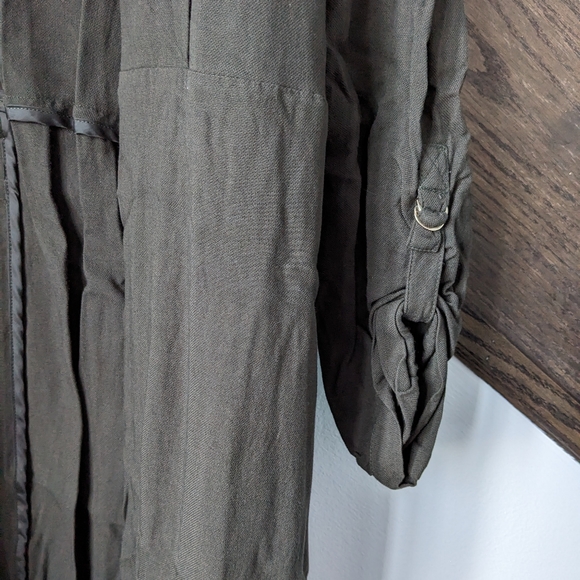 Midi green duster jacket - Picture 4 of 8